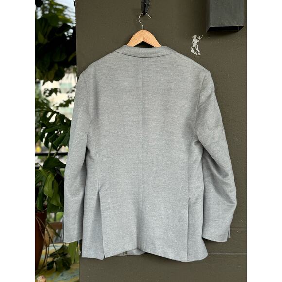 Canali Made in Italy Men’s 38L Kei 100% Pure Silk Gray Sport Coat Blazer Soft - Picture 6 of 10